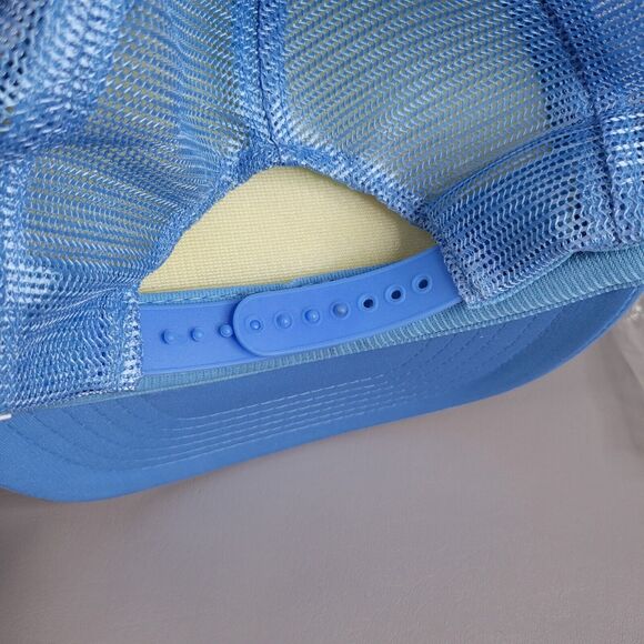 Vintage 90s Streetwear I'm A Gill Watcher Fishing Trucker Hat Cap Snapback Blue - Picture 4 of 7